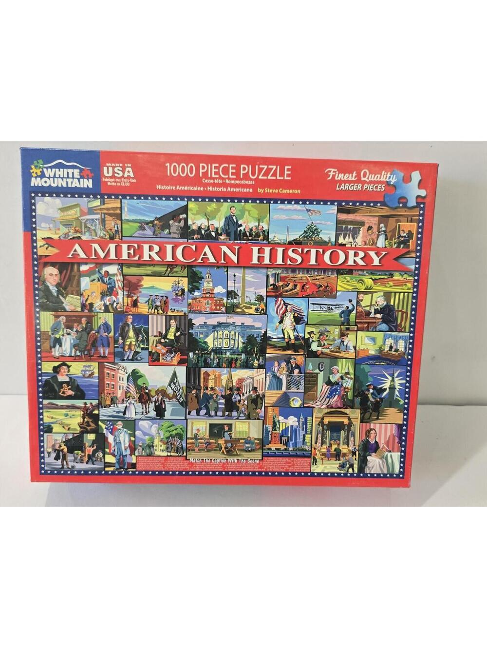 White Mountain American History 1000 Pc Jigsaw Puzzle Steve Cameron